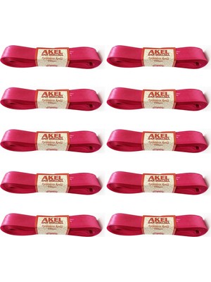 Akel Dar Dokuma Fışya Saten Kurdele - 2 Cm. x 10 Metre - 10 Adet