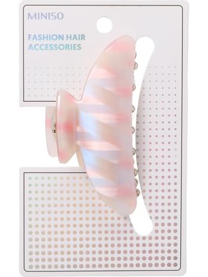Uravas Store Miniso Kadın Mermer Desenli Saç Tokası, 11 Cm, 2017147810100, Renkli