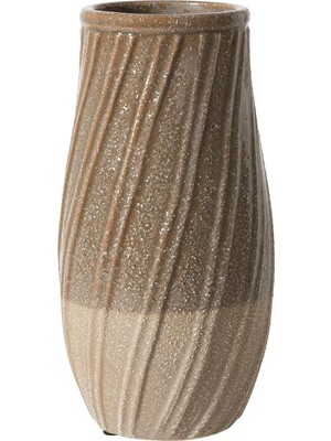 Uravas Store Mudo Concept Marron Seramik Vazo 14 x 27 cm