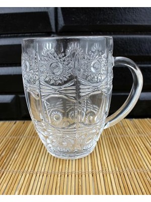 2li  Lüks Cam Kupa Büyük Boy Kupa 500ML