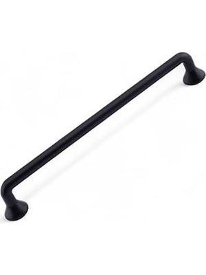 Uravas Store Incir Mat Siyah Metal Kulp 160 mm 16 cm Mutfak Dolabı Kulbu Kulpu Mobilya Çekmece Dolap Kulpları
