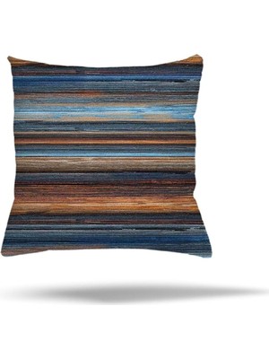 Uravas Store Pelangi Çiçekli Çizgili Kelebekli Gizli Fermuarlı Yastık Kılıfı Kırlent Kılıfı Koltuk Yastık Kılıfı, Karışık Renkli 45 x 45