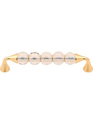 Uravas Store Gürçay Iris Kristal Kulp Altın 128MM (2 Adet)