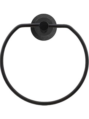Uravas Store BADEM10 Siyah Bez Havluluk Aparatı Yapışkanlı Lavabo Banyo Mutfak Standı Bez Havlu Askısı Paslanmaz Metal