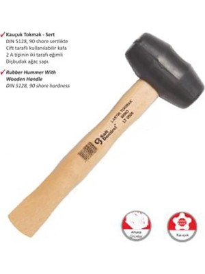 Uravas Store S.d. Ağaç Saplı Lastik Tokmak No:60