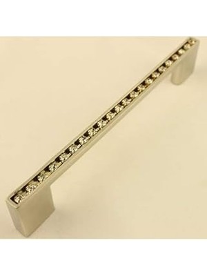 Uravas Store Sıralı Taşlı Lama Kulp 128MM Inoks (2 Adet)