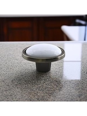 Uravas Store Çoruh Porselen Antik Nikel Kulp Düğme Çekmece Mutfak Mobilya Dolabı Dolap Kulpu Kulbu Metal Kulpları