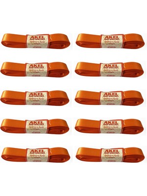 Akel Dar Dokuma Turuncu Saten Kurdele - 2 Cm. x 10 Metre - 10 Adet