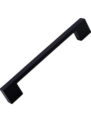 Uravas Store Dar Köprü Kulp 128 mm Mat Siyah Metal Mobilya Mutfak Çekmece Dolap Dolabı Kapak Kulbu Kulpu 12.8 cm