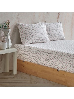 Uravas Store Soley | Mix & Match | Rosie |%100 Pamuklu Çift Kişilik Çarşaf Seti Pembe