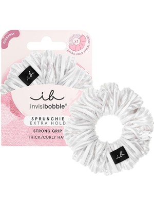 Uravas Store Invisibobble Sprunchie Extra Hold Pure White 1 Adet Güçlü Kumaş Toka