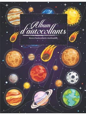 Uravas Store Album D'autocollants: Album D'autocollants Espace Mon Livre Préféré Journal D'autocollants 8,5 "x 11" Album De Collection Livre D'activités Pour ... Réutilisable - Espace Livre D'autocollants)