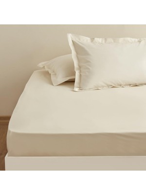 Uravas Store Karaca Home Fitted Çarşaf Ekru 100X200+30 cm