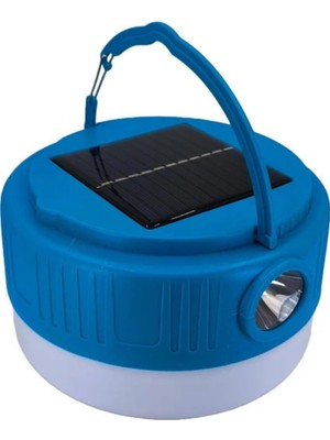 Uravas Store Unichrome Kamp Lambası Solar Şarjlı El Feneri USB Type-C Şarj Çıkışlı Power Bank Özellikli
