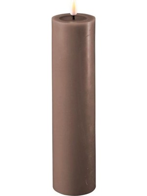 Uravas Store Deluxe Homeart Moka LED Mum Kahverengi 5X20 cm - De RF-0094