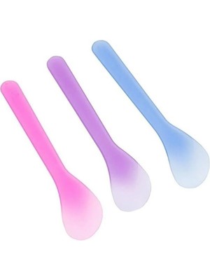 Uravas Store Vazelin Sürme Spatulası - Karışık Renkli Plastik Dövme Spatulası 80 Adet