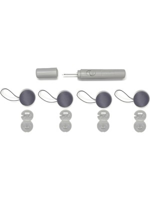 Uravas Store Spelt Nevresim Yorgan Battaniye Kılıfı Sabitleyici Kılıf Tutturma Pin 4'lü Set Gri