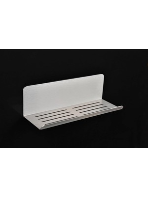 Uravas Store Deltahome Paslanmaz Çelik 28CM Banyo Rafı Duş Rafı - Yapışkanlı Montaj - Anında Kolay Montaj - Inox