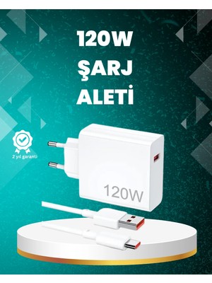 Shopwave 120 Watt Güçlü Hızlı Şarj Adaptörü Huawei P30 P40 Mate 20 Pro Uyumlu