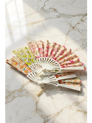 Eco Lounge Çiçek Desenli Yelpaze