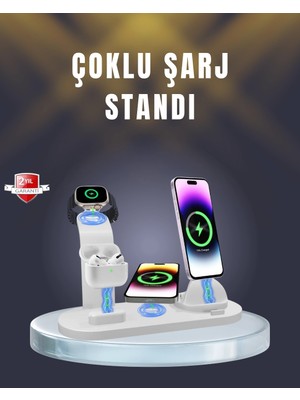 Shopwave Iphone, Airpods ve Akıllı Saat Uyumlu Çoklu Şarj Cihazı