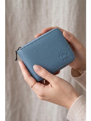 Willpolo Hakiki Deri Fermuarlı Cüzdan Fermuar Kapamalı Unisex Deri El Portföyü
