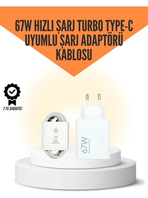 Shopwave 67W Hızlı Şarj Cihazı Yüksek Isı Dayanımlı Type-C Set