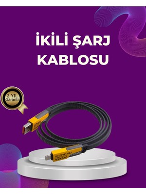 Shopwave Dayanıklı 4’ü 1 Arada Çok Fonksiyonlu Hızlı Şarj Veri Kablosu