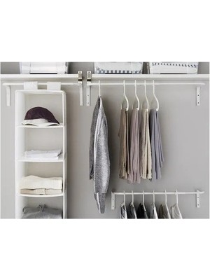 Ikea Mulıg Duvar Askısı , Beyaz, 60/90X26 cm