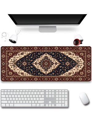 Sonictouch Klavye Mousepad 40X90CM Dikişsiz Pürüzsüz Sıvı Geçirmez Kaymaz Taban Şah Motifi