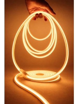 Empressco Neon Esnek Şerit LED 3 Metre Gün Işığı 220 Volt Fiş