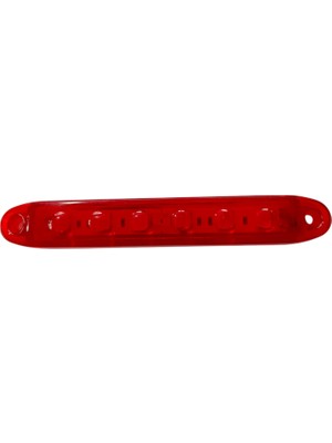 Kırmızı Parmak LED Dorse Lamba 6 Ledli 13.5 cm 12-24V