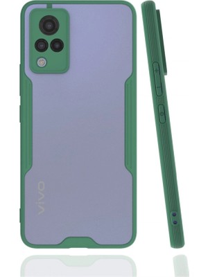 Magicool Vivo V21 Kılıf Platin Silikon - Yeşil