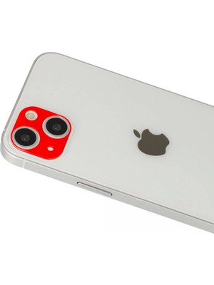 Magicool Iphone 13 Rainbow Kamera Lens Koruma Cam - Kırmızı
