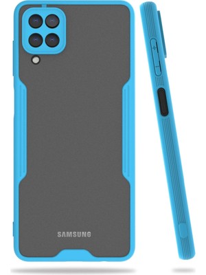 Magicool Samsung Galaxy A22 Kılıf Platin Silikon - Mavi