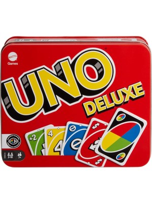 Renas Store Mattel Games Sevilen Uno Deluxe Kart Oyunu, Ailelerin Favorisi ​, K0888