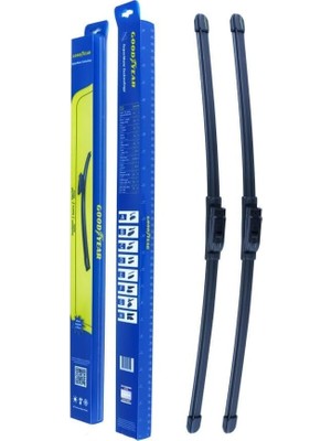 Renas Store Proton Persona 1998–2012 Hatchback Için Goodyear Supermute Silecek Bıçak Seti (2'li Paket), 500 mm ve 450 mm Uzunluk