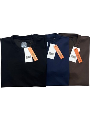 Big Most Erkek 3'lü Set Premium Modal Kumaş Regular Fit Basic Tişört