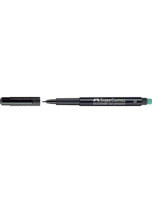 Renas Store Faber-Castell Permanent Kalem S Uç, Siyah, Asetat Silgili, CD Cam Asetat ve Düz Yüzeyler Için