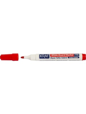 Renas Store Kraf 770 Tahta Kalemi Kırmızı Doldurulabilir 12'li Paket