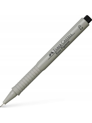 Renas Store Faber-Castell Ecco Pigment Teknik Çizim Kalemi, 0.2 mm Uç, Işık ve Su Geçirmez Mürekkep, Cetvel ve Şablon Uyumlu