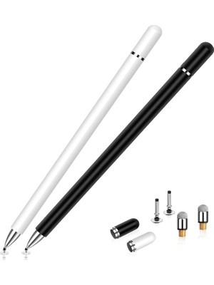 Renas Store Xspring Stylus Kalem, 2'li Paket Evrensel Stylus Kalem, Ios ve Android Cihazlar, Laptop, Telefon ve Tabletler ile Uyumlu, Çizim ve El Yazısı Için