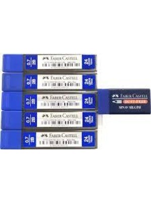 Renas Store Faber-Castell Faber Castell 5 Adet 0.7 Kalem Ucu ve 1 Adet Sınav Silgisi