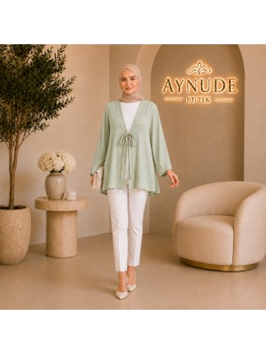 Aynude V Yaka Tunik Gömlek