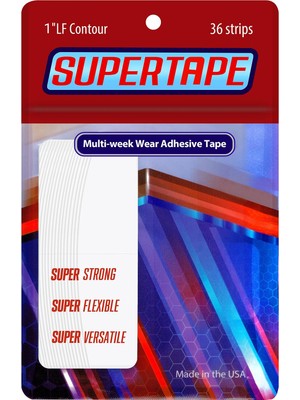 Renas Store Truetape True Tape Supertape Protez Saç Bandı Oval 1''lf (2,5cm x 7.5cm) 36 Adet