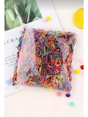 Renas Store 500 Adet Renkli Saç Örgü Lastiği Toka Seti Lastik Toka Seti, Lastik Toka Seti, Toka Organizer, Toka, Kız Çocuk Toka, Toka Organizer