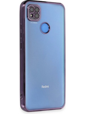 Magicool Xiaomi Redmi 9c Kılıf Razer Lensli Silikon - Mor