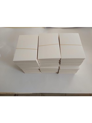 Renas Store 5x8 cm Boş Kartlar, 300 gr Amerikan Bristol, 50 Adet, Beyaz, Not Kartı ve Kartvizit Için