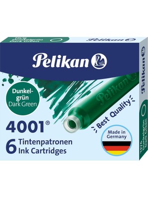 Renas Store Pelikan, Kartuş Serisi TP6X Dolmakalem Kartuşu, Yeşil