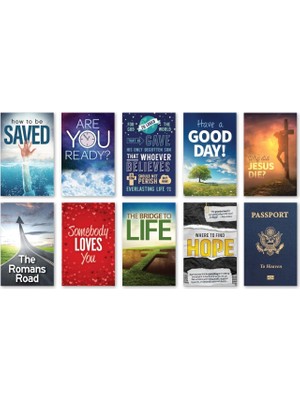 Renas Store Gospel Tracts Assortment (Top Ten Titles - 100 Assorted Tracts - Nıv)